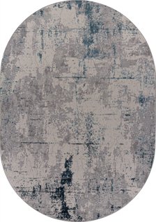 Ковер Liman F169 CREAM-DARK BLUE ОВАЛ