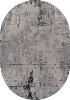 Ковер Liman F169 CREAM-DARK GREEN ОВАЛ