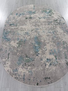 Ковер Liman F478 GREY-BLUE ОВАЛ